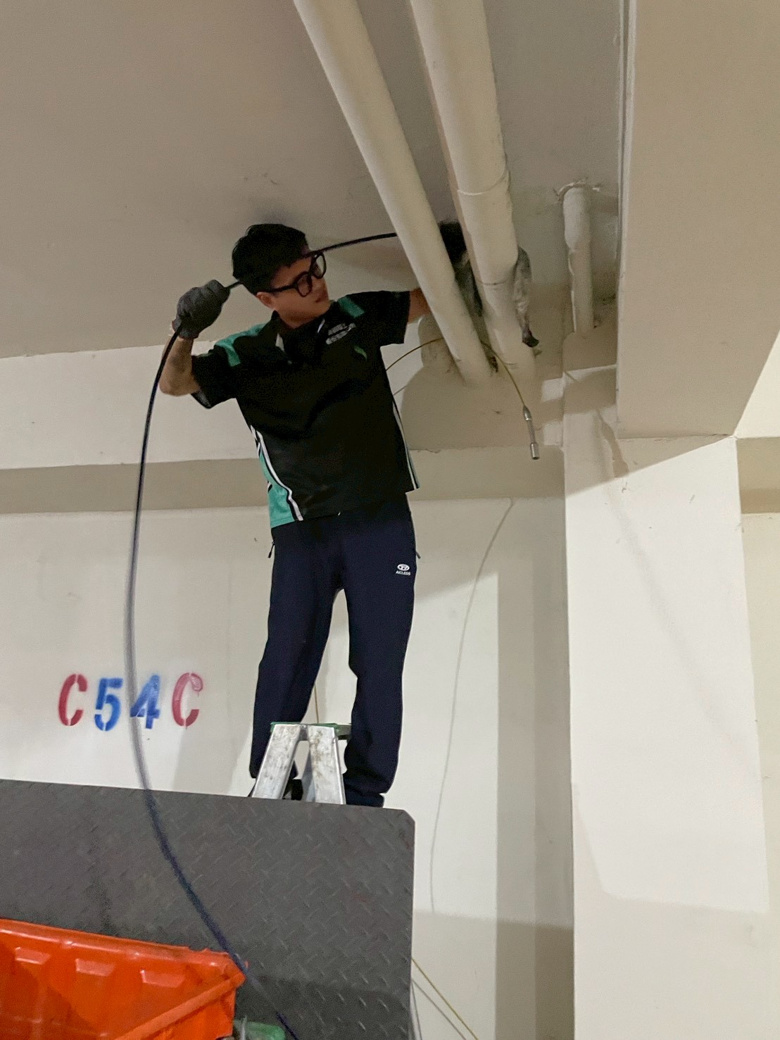 114/11/10 翡翠大地汙水管水刀清洗及水溝現勘案例