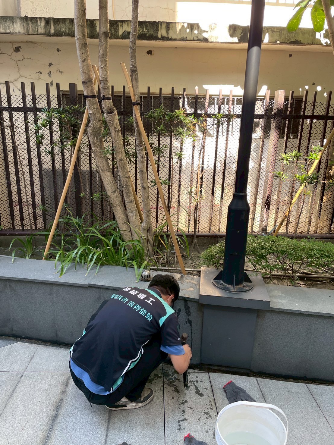 1141124社區排水系統檢測案例：擎天匯屋頂與地面排水管勘查